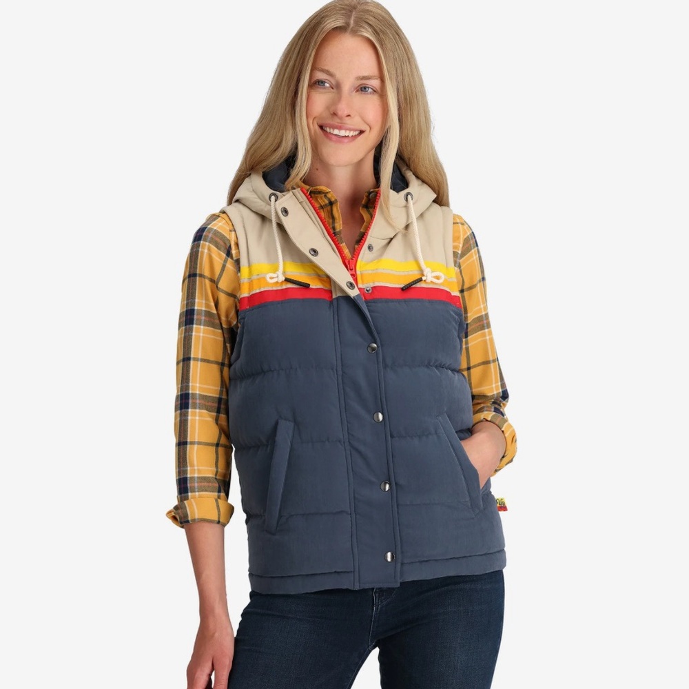 YoColorado Unisex Epic Puffer Hooded Vest; size Adult XS